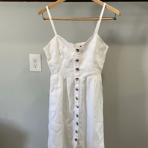 Reformation White Linen Dress